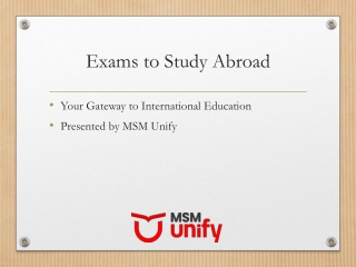 Key International Exams for Aspiring Students