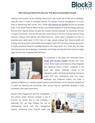 Crypto CFO Consulting
