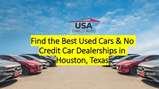 Find the Best Used Cars & No Credit