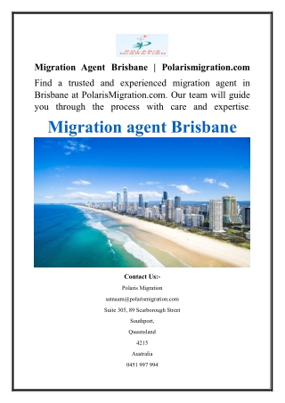 Migration Agent Brisbane  Polarismigration