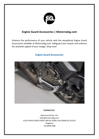 Engine Guard Accessories | Motorradsg.com
