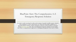 BluePoint Alert