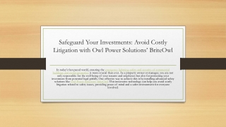 Safeguard Your Investments