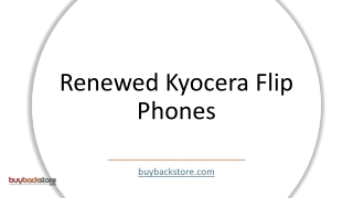 Renewed Kyoceras