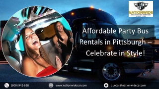 Affordable Party Bus Rentals in Pittsburgh – Celebrate in Style!