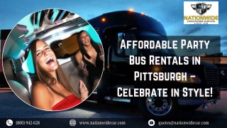 Affordable Party Bus Rentals in Pittsburgh – Celebrate in Style!