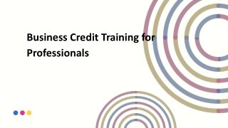 Business Credit Training for Professionals
