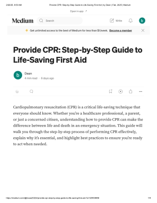 Provide CPR Feb, 2025 _ Medium