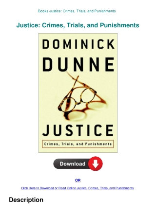 Books  Justice Crimes  Trials  and Punishments