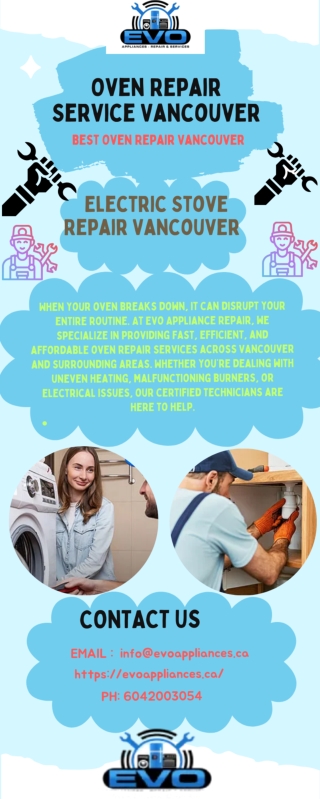 Oven Repair Service Vancouver