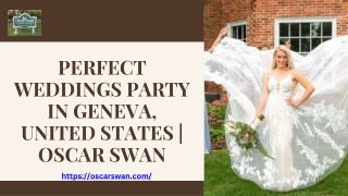 Perfect Weddings Party in Geneva, United States  Oscar Swan
