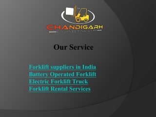 Forklift suppliers in India