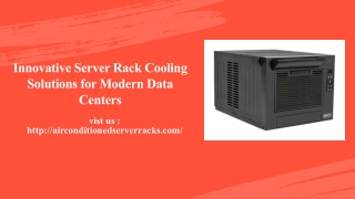 Innovative Server Rack Cooling Solutions for Modern Data Centers
