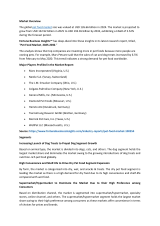 Pet Food Market Size, Trends, and Growth Opportunities, 2032