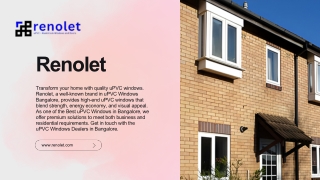 Contact UPVC Windows Suppliers Bangalore - RENOLET