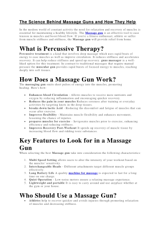 Massage Guns: Easy Muscle Relief & Recovery | All Care Store