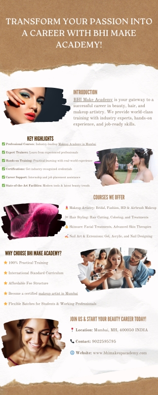 Best Makeup School in Mumbai – BHI Makeup Academy