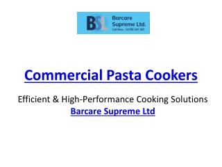 Commercial Pasta Cooker