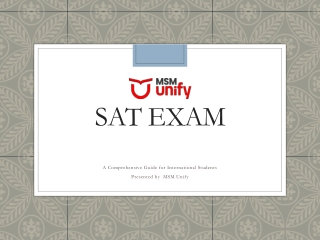 SAT Exam: A Gateway to Top Universities