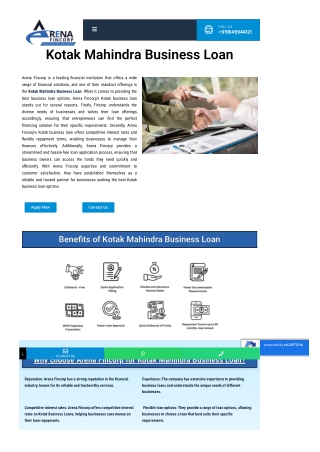 How to Get a Kotak Mahindra Business Loan: A Smart Funding Solution for Your Gro