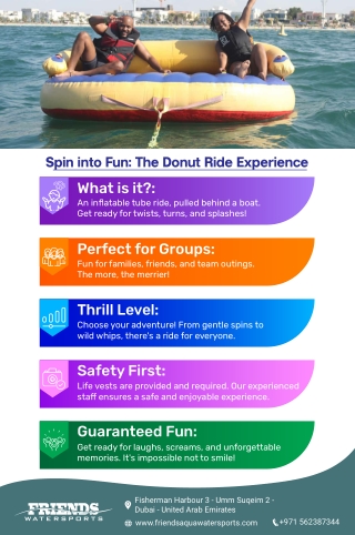 Experience the Donut Ride at Dubai Sea Activities