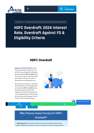 HDFC Overdraft