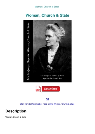 Woman  Church & State