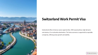 Switzerland Work Permit Visa