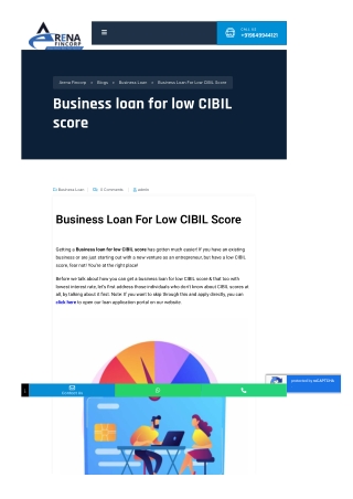 Business Loan For Low CIBIL Score