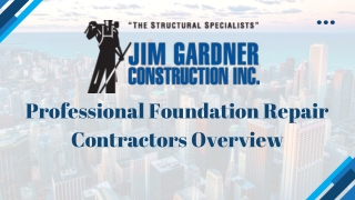 Professional Foundation Repair Contractors Overview