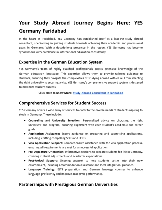 Your Study Abroad Journey Begins Here_ YES Germany Faridabad