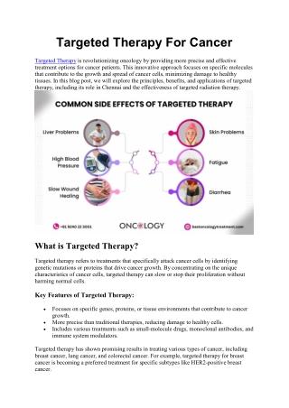 Targeted Therapy For Cancer