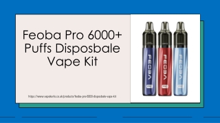 Feoba Pro 6000  Puffs Disposbale Vape Kit