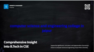 computer science and engineering college in jaipur