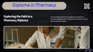 Diploma in Pharmacy