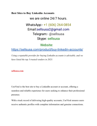 How to quickly buy LinkedIn accounts