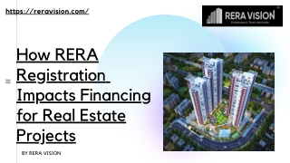 How RERA Registration Impacts Financing for Real Estate Projects