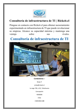 Consultoría de infraestructura de TI  Rickeit.cl