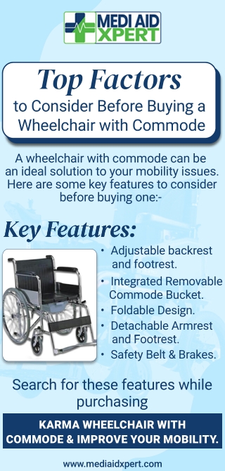 Top Factors to Consider Before Buying a Wheelchair with Commode