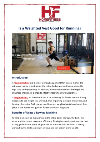 Is a Weighted Vest Good for Running?