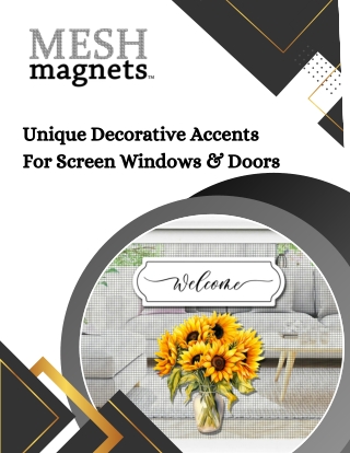 Decorations for Windows & Doors Beware of Dog - Mesh Magnets