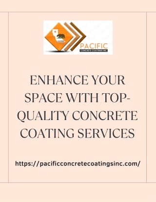 Enhance Your Space with Top-Quality Concrete Coating Services