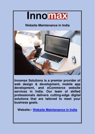 Website Maintenance in India