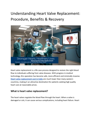 Understanding Heart Valve Replacement_ Procedure, Benefits & Recovery