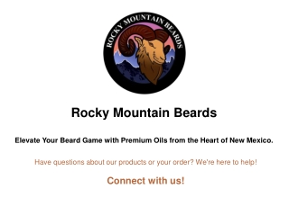 Premium Organic Beard Oil for Men - Rocky Mountain Beards