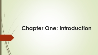 Accounting Software Chapter One