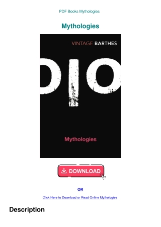 PDF Books Mythologies