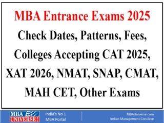 MBA Entrance Exams 2025: Check Important Dates for CAT, MAH MBA CET, MAT, other