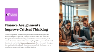 Finance-Assignments-Improve-Critical-Thinking