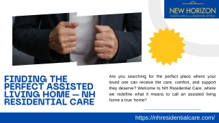 Finding the Perfect Assisted Living Home – NH Residential Care